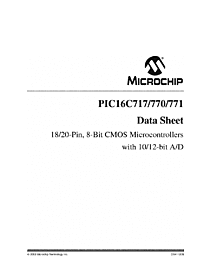 DataSheet PIC16C770 pdf